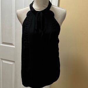 Elegant Black Halter Top
